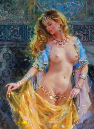 Quadro arte olio seducente - olio,