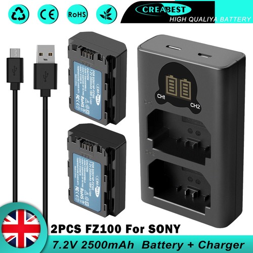 Batteria 2500mah fz100 - batteria, +