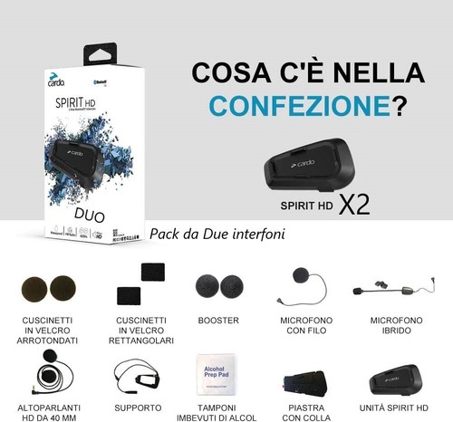 Cardo duo interfono spirit - interfono, hd