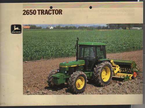 Foglietto brochure trattore