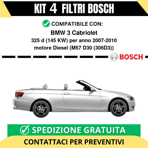 Kit bosch filtri tagliando - kit,