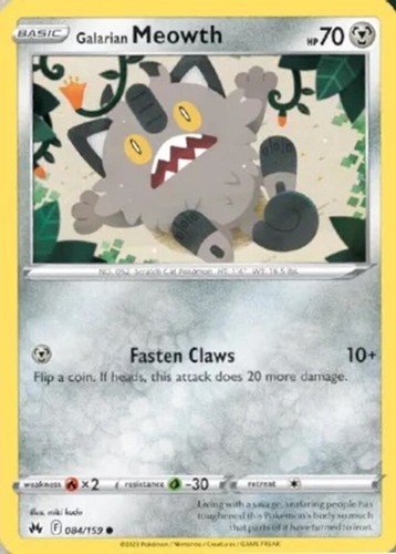 Galarian meowth 084 - -,