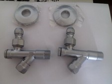 CRISTINA RUBINETTERIE COPPIA RUBINETTI SOTTOLAVABO CROMO SATINATO AC21494