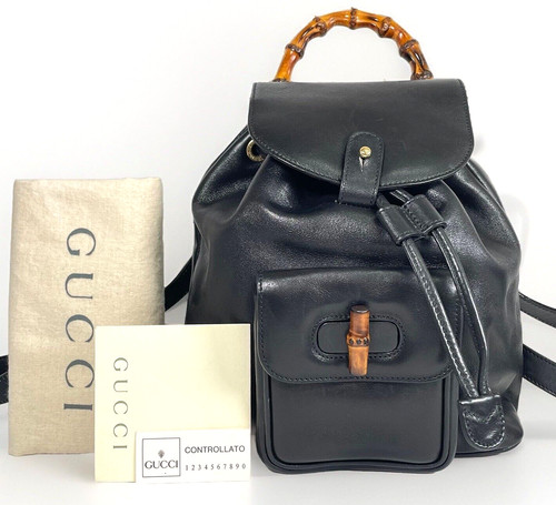 Zaino vintage gucci bambù - zaino,