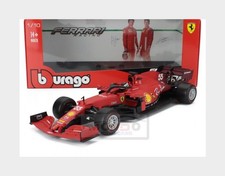 1:18 Burago Ferrari F1 Sf21 #55 Season 2021 Carlos Sainz Jr. Matt Red BU16809SA
