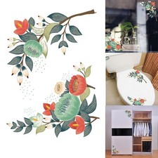 1 * Adesivi Murali PVC Fiore Rattan WC Armadio Frigorifero Vetro Decorazione Cas