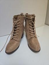 Laceup Boots Suede Mid Shaft