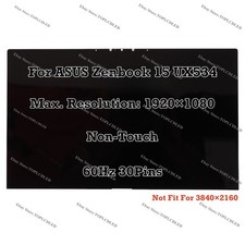 Per ASUS Zenbook 15 UX534FAC 15,6" FHD gruppo LCD sostituzione schermo non touch