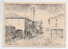 CASTELLEONE - Via Roma - Pittore A. Marengo - Anno 1957.