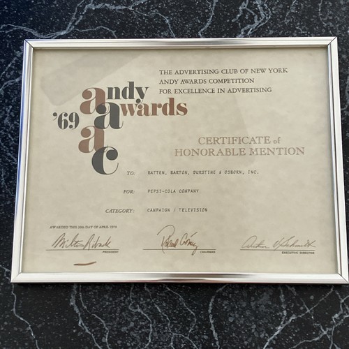 1969 andy awards - 1969,