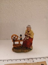 personaggio presepe vintage - made in Italy in plastica 