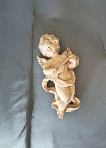 Angelo scolpito legno - angelo, in