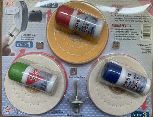 Kit lucidatura metalli duri - metalli,