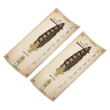 2 Pcs 9.3 Inch Feather Pen