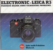 Leitz Electronic Leica R3 Camera catalogue advertising *booklet