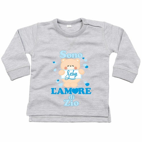 Felpa neonato personalizzata