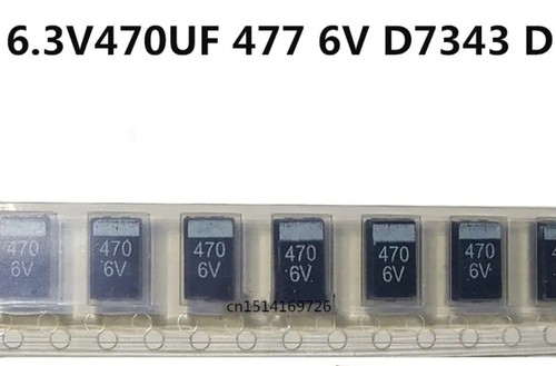 Condensatori tantalio 470uf - tantalio, 6v