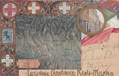 Cartolina antica legione - cartolina,