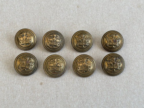 Merchant navy gilt buttons - navy,, 8