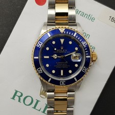 Rolex Submariner Date 16613 40mm With Paper Good condition steel and gold 186Aef