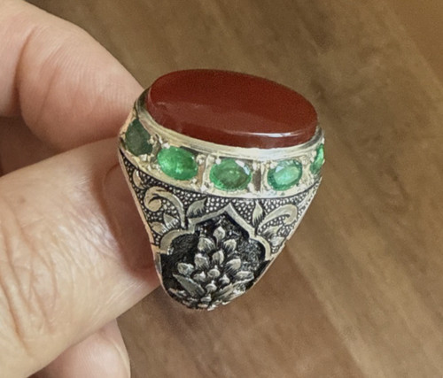 Anello uomo argento inciso - uomo,