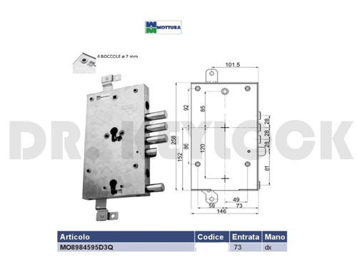 Serratura sicurezza porta - serratura,