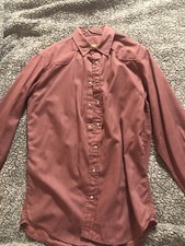 camicia di jeans rossa uomo #65