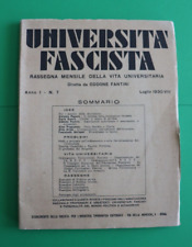 Libro UNIVERSITA' FASCISTA