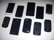 STOCK 10 CELLULARI SAMSUNG SONY VINTAGE TELEFONI VECCHI LOTTO N. 10 + REGALI