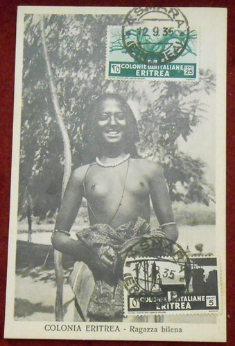 Cartolina colonia eritrea - colonia,