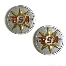 Distintivi serbatoio BSA Bantam oro/argento OEM: 41-8004