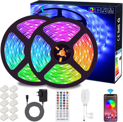 Striscia led 10m musicale - led,