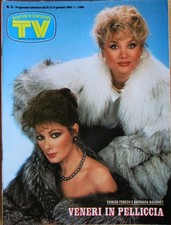 SORRISI 3 1984 Edwige Fenech Barbara Bouchet Bee Gees David Hasselhoff