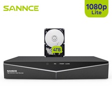 SANNCE 5in1 16CH 1080N DVR telecamera di sicurezza videoregistratore accesso remoto H.264+