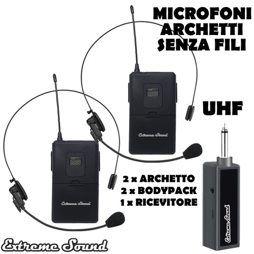 Coppia radiomicrofoni uhf - radiomicrofoni,