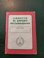 RSI Repubblica Sociale Italiana Libretto Combattente Decima X MAS GNR WW2 PFR 