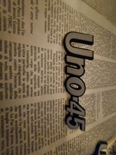 Scritta Targhetta Fiat Uno 45