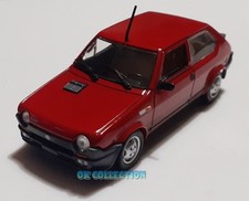 Modellino 1:43 FIAT RITMO ABARTH - marca NOREV rosso/ dark red color (NO BOX)
