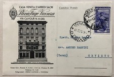 Cartolina Pubblicitaria Casa Veneta Arredi Sacri Plinio Frigo Vicenza chiesa T16