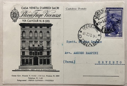 Cartolina pubblicitaria casa - cartolina,