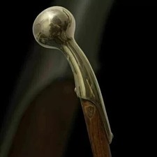 Manico testa ottone bastone