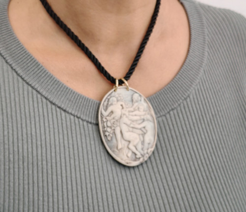 Collana donna grande cammeo