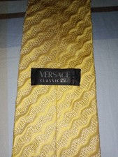 VERSACE CLASSIC V2 cravatta tie 100% seta silk original made in Italy new