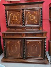 Credenza doppio corpo antica intarsi acero - Francia - fine '600