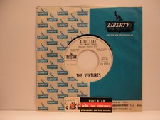 7" JUKE BOX + STICKER - THE VENTURES -  "BLUE STAR" - ROCK 'N' ROLL - 1965 -