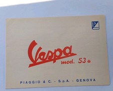 Depliant Piaggio Vespa U originale