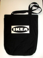 Borsa tote in tela nera IKEA EFTERTRÄDA nuova con etichetta