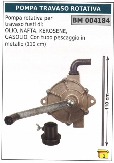 Pompa rotativa per travaso