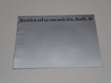 AUDI 80-100-200-COUPE'-QUATTRO DEPLIANT BROCHURE PROSPEKT (AS9)