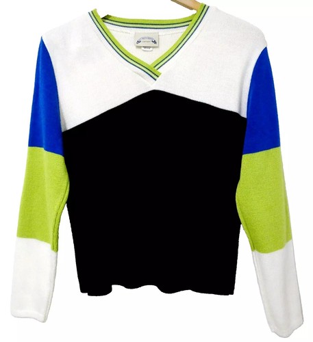 Vtg 90s y2k striped - 90s, colorblock
